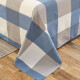 Arctic velvet old coarse cloth sheet single piece washable, comfortable and breathable old coarse cloth mat blue large grid 200*230cm