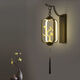 
XMSJ new Chinese style wall lamp bedroom bedside lamp living room aisle stairs TV wall modern Chinese style wall lamp B967 pair of deer copper color