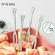Baicao Garden Cartoon Disposable Fruit Fork Fruit Fork Fruit Fork Cake Dessert Fork 40 Pack