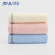 Jieyu 2 pieces pure cotton face towel household soft absorbent cotton bath towel skin large face towel pure cotton face towel (beige + blue