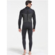 SBART new men's adult 5MM one-piece wetsuit cold-proof and warm wetsuit surfing swimsuit 1164 black with fine embossing XL