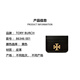 Tangli Baiqi Eleanor double TLogo cowhide card holder, same style for men and women, couple model, black black 86346 001