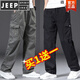 JEEP SPIRIT多口袋工装裤夏季薄款休闲裤男宽松纯棉加大码工作裤子男款阔腿裤 秋冬厚 款831/军绿色【高品质】 6XL 适合230-250斤