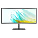 Samsung (SAMSUNG) 34-inch curved quasi 4K fish screen 100Hz e-sports game audio TypeC KVM ultra-wide split screen desktop notebook external 2K office computer monitor LS34C650UACXXF official direct flagship store
