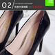 
Fan Xiaoru red-soled high heels for women, pure and slim heels, 2025 new sexy versatile pointed toe temperament professional women's shoes, black and red 10cm 37 (wide feet, fat feet, one size larger)