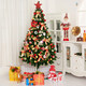Xinxin Jingyi Christmas tree Christmas decorations encrypted luxury home shopping mall door safety tree lantern light tree 1.5m