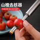 Dipur 304 hawthorn pit removal tool, jujube, pear and cherry seed removal and coring tool, red fruit digging candied haws and coring tool