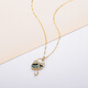OLIVEIRA Freshwater AK Pearl Pendant Sachet S925 Silver Gold Plated 1180
