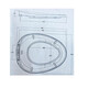 Couvercle de toilettes Kohler K-4141T-0 COUVERTURE DE WRICET CHAUD COUVERTURE RÉDUCTEUR COUVERTURE DE Toilet K-4195T-0K-23204T-0 avec K-1381T-S-0 / K-1382T-S