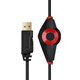 Siberia V13U gaming headset headset wired USB7.1 surround e-sports chicken headset computer headset microphone two-in-one black red