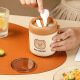 Qianliyuan Dragon Boat Festival gift practical small gift customized breakfast cup company event prizes give employee welfare souvenirs Green + bear stickers + insulation bag 530ml