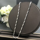 Jingruo pt950 platinum rhombus sweatshirt chain Ou Hao same style domineering Cuban necklace men's riding crop chain as a gift for boyfriend Alloy steel color (not fading)