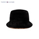 Tommy Hilfiger Automne et Winter Women's Clothing American Retro Trend Classic simple broderie confortable CHAUFF CHAUD PLUSH FISHERMAN'S HAT 16784 BlS BDS (cercle de tête 57cm)