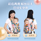 馨嫚玥婴儿背带夏季传统老式四爪背带前抱后背式宝宝外出简易两用透气网 卡通小狗 建议0-20KG