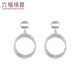 Lukfook Jewelry Platinum Earrings Möbius Ring Platinum 950 Earrings Price Approximately 2.43 grams