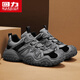 Warrior dad shoes men versatile casual men's shoes sports running shoes men 3891 gray/black 40