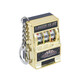 Gongma mini slot machine playable keychain creative palm gadget gifts for son souvenirs lottery machine mini slot machine-gold
