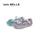 Belle Princess Elsa Fashion Rhinestone Fashion Shoes Women's Mall Cute Princess Style Children's Shoes 88702A85 Blue 29