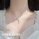 Crystal star 925 silver necklace women's birthday gift for girlfriend tassel clavicle chain high-end pendant best friend