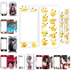 膜鹿堂适用适用iPhone5S彩膜前后苹果SE钢化膜卡通5代后壳贴纸来图定制 米白色 i5/5S/SE钢13895iphone