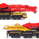 Wen Yijia customized alloy engineering machinery crane Sany Heavy Industry 1600 crane model simulation toy collection display vehicle burgundy Sany SCC15000TM engineering transport truck