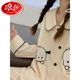 
LangSha pajamas (LangSha) women's spring and autumn pure cotton long-sleeved junior high school student cardigan home clothes for outdoor wear set 2024 new ESY-A687 M