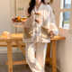 Chuangjingyi chooses pajamas confinement clothes for women in winter thickened coral velvet bear confinement clothes for autumn and winter styles for pregnant women in winter MY-adding velvet thickened 9923 L [recommended 90-120 Jin [Jin equals 0.5 kg]]