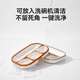 CocoME (COCOME) Yunduo Silicone Partition Tableware Children's Tableware Nipple Grade Silicone Thickened Large Suction Cup Bowl Caramel Color
