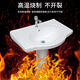 Pillar basin ceramic wash basin household wash basin large apartment small apartment bathroom vertical balcony wash basin 3004 single hole basin