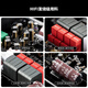 FOSI Audio Audio V3 Desktop Mini reiner Heckverstärker HIFI Fever High-Power 2.0-Kanäle kleiner Kabelmantel Home Tragbarer Stromverstärker Orange 32 V/5A-Stromadapter