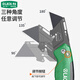 LAOA old A folding cutter utility knife heavy-duty aluminum alloy wallpaper knife trimming knife with 3 blades LA111419