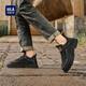 Heilan House HLA Men's Shoes Versatile Outdoor Workwear Leather Shoes Men's Mid-top Trendy Casual Shoes Men F339 Black 42