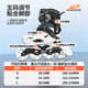 
Xtep roller skates for adults, boys and girls skates casual flat flower professional children's skating roller skates for college students skating roller skates black non-flash + set + storage bag L (suitable for sports shoe size 39-44)