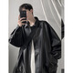 Digada Black Pu Lederjacke Herren Herbst und Winter American Retro Pussy Motorradstil Lederjacke Herrenmarke Vendy Utile Top WJS-W9274 Black 2xl