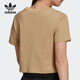 阿迪达斯 （adidas）三叶草短袖女装 夏季上衣运动休闲半袖高腰短款圆领T恤 H15829 30