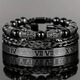 
Pangdonglai quality double-headed leopard bracelet copper micro-set zircon black agate bracelet woven men's stainless steel Roman bracelet stack ZJ12805