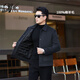DK Brand Men's Jacket Woolen Coat Woolen Coat Winter 100% Pure Wool Liner interno extraíble Jacket engrosado Gris oscuro M /170