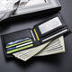 Seven Wolves men's wallet genuine leather short real cowhide wallet trendy dragon totem horizontal and vertical pure leather ticket clip soft leather black horizontal