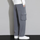 Jüdische Arbeitshose für Männer 2025 Neue Frühlings- und Herbst Lose Lose Locker Ladung Casual Sports Long Hosen 9930 Grau M (165)