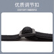 IFSONG men's hook buckle hook buckle suspender belt clip suspender belt lengthened trousers suspender adult elderly fat people elastic shoulder strap [3.5CM black hook] black X type