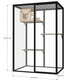 Panoramic cat villa cat house household cat cage large indoor cat villa cat cabinet luxury glass cat room customization length 126 depth 80 height 183 including home installation