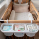 Qianqi Bao Bao game fence Boxing bedside bag Multifunctional diaper urine does not wet wet and staines bag hanging basket bedside crib