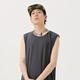 Miniso (MINISO) ice silk vest men 2025 new sun protection and breathable men's sports fitness sleeveless vest T-shirt White L