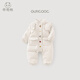 Good Bear Clearance Goose Down Baby Down Jacket Jumpsuit Autumn and Winter Warm Three-Proof Infant and Toddler Hooded Jacket Going Out Khaki Gray 80cm