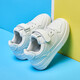 Warrior children's white shoes boys casual shoes girls board shoes campus sports shoes WZ(CL)-0238 white 33
