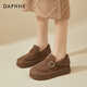 Daphne plus chaussures de haricot en molleton pour les femmes confort, un pied, chaussures en coton à la mode pour porter à l'extérieur 4623607172 Couleur de chameau 36
