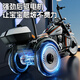Mom and Dad Children's Electric Motorcycle Tricycle Aged 3-10 can take a police car for men and women children toy car gifts