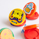 
Pastoral poetry Orff Children's Percussion Instrument Kindergarten wooden three-sentence half-cut plate round dance board baby music toy long handled plate (blue) 1 piece