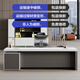 Desk Xiaobai Desk Boss Desk President's Desk Modern Simple Office Furniture Executive Desk Office Desk and Chair Combination White 1.8 Meter Boss Desk