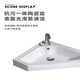 Triangular basin wash basin small apartment bathroom corner pedestal basin mini corner pedestal wash basin household D style pedestal basin + single cooling complete set + mirror 43X43